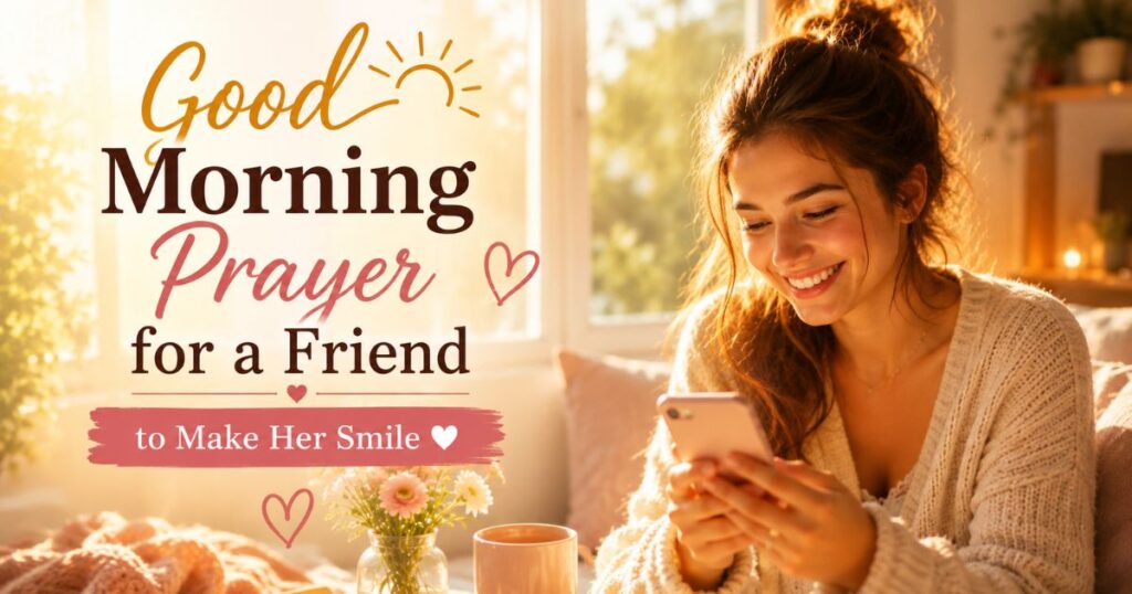 Good Morning Prayer for a Friend to Make Her Smile