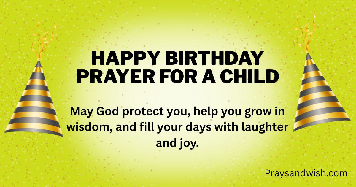 Happy Birthday Prayer for a Child