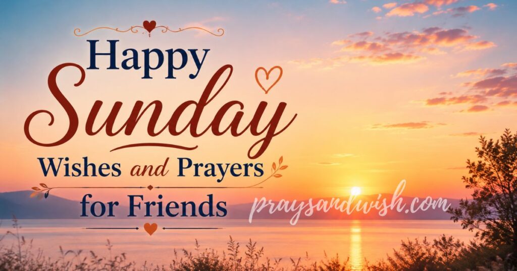 Happy Sunday Wishes and Prayers for Friends
