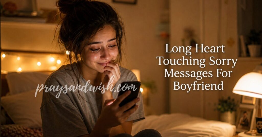 Long Heart Touching Sorry Messages For Boyfriend