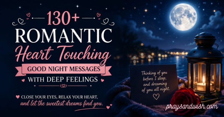 130+ Romantic Heart Touching Good Night Messages with Deep Feelings