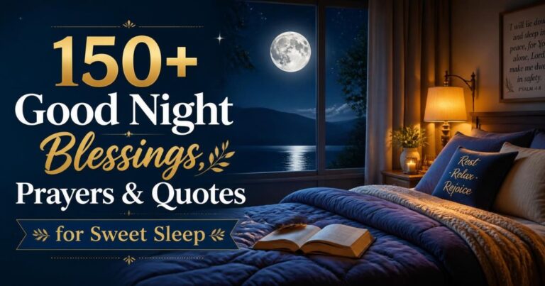 150+ Good Night Blessings, Prayers & Quotes for Sweet Sleep