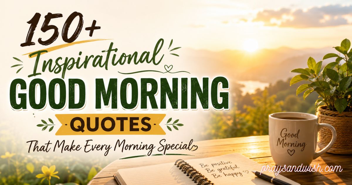 150+ Inspirational Good Morning Quotes That Make Every Morning Special
