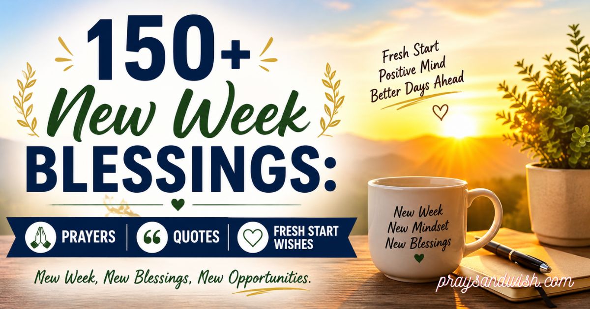 150+ New Week Blessings: Prayers, Quotes & Fresh Start Wishes
