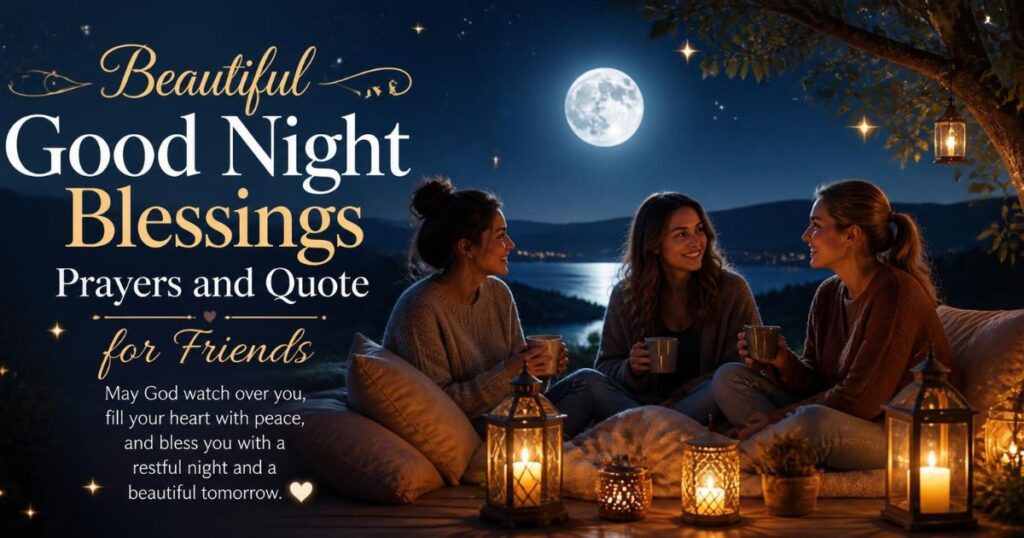 Beautiful Good Night Blessings Prayers and Quote for Friends