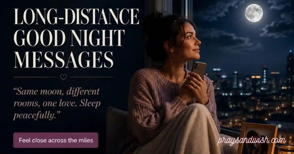 Heartfelt Good Night Messages for Long Distance Relationships