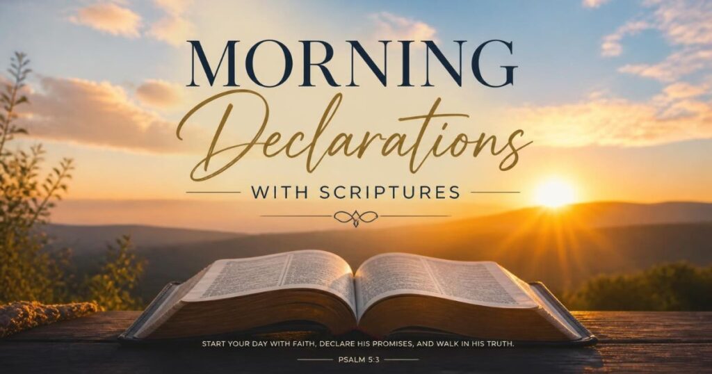Morning Declarations With Scriptures