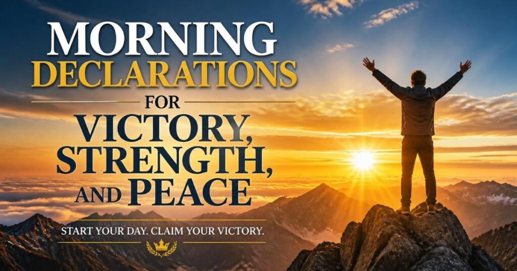 Morning Declarations for Victory, Strength, and Peace