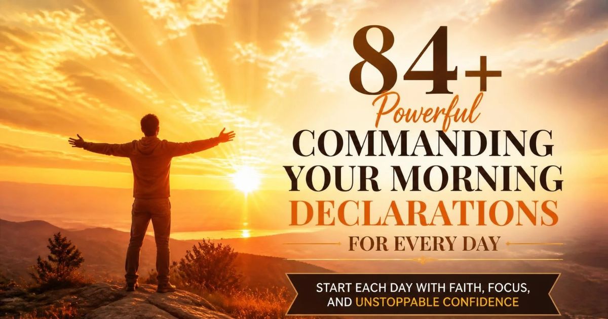 Powerful Commanding Your Morning Declarations for Every Day