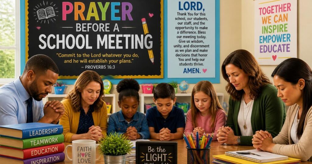 Prayer Before a School Meeting