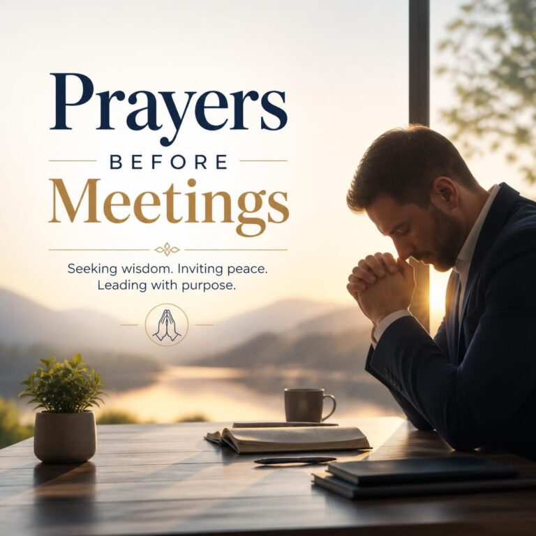 Simple Prayers Before Meetings