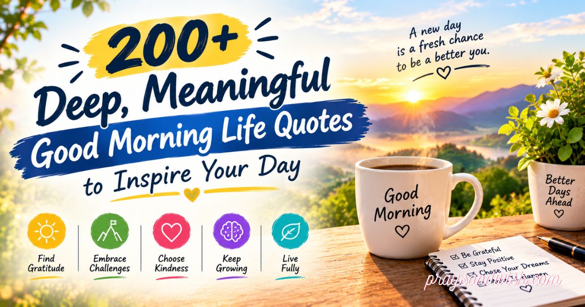 200+ Deep, Meaningful Good Morning Life Quotes to Inspire Your Day