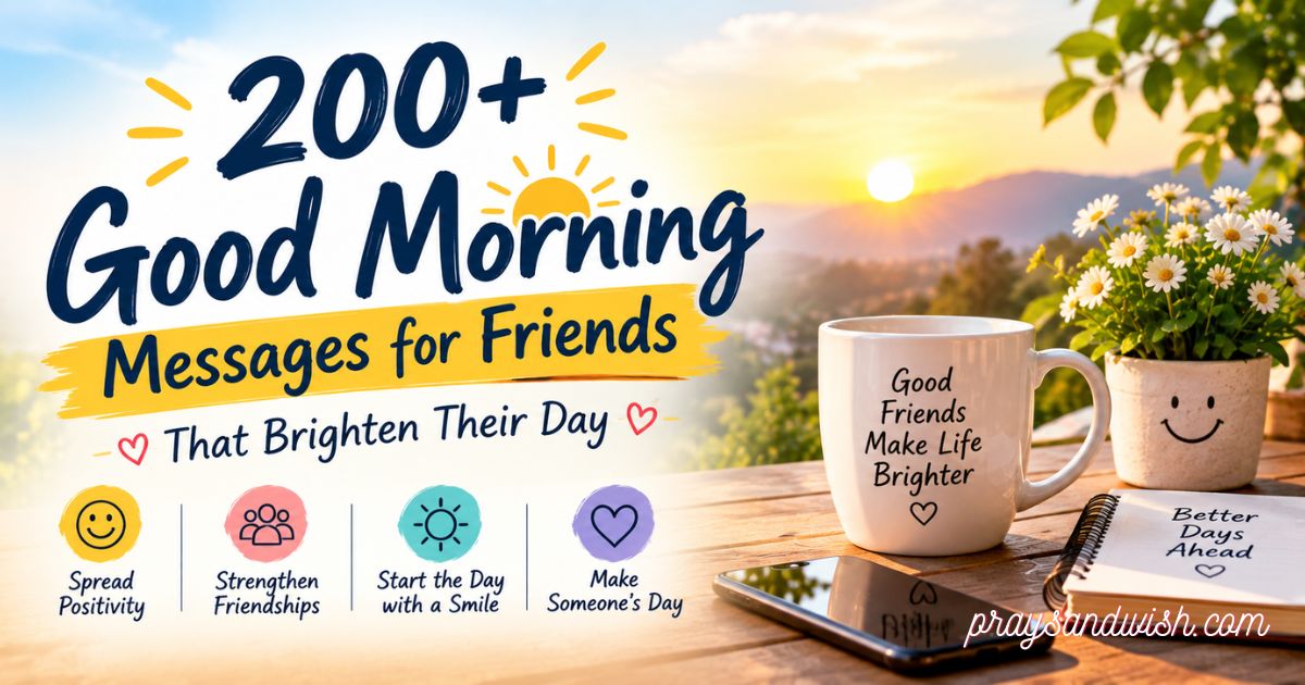 200+ Good Morning Messages for Friends That Brighten Their Day
