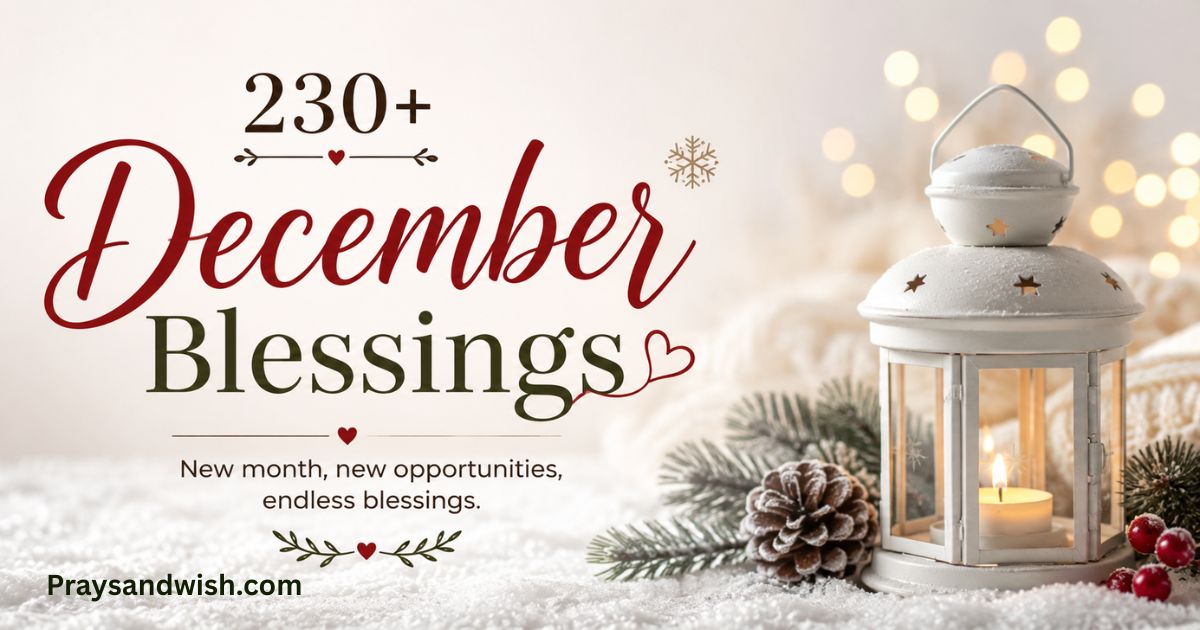 230+ December Blessings