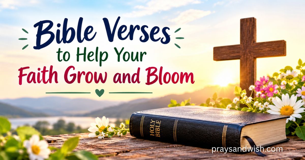 29 Bible Verses to Help Your Faith Grow and Bloom 