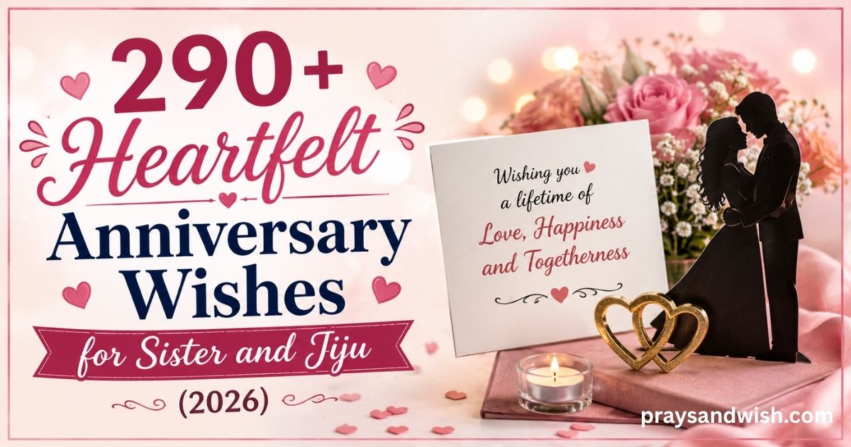 290+ Heartfelt Anniversary Wishes for Sister and Jiju (2026)