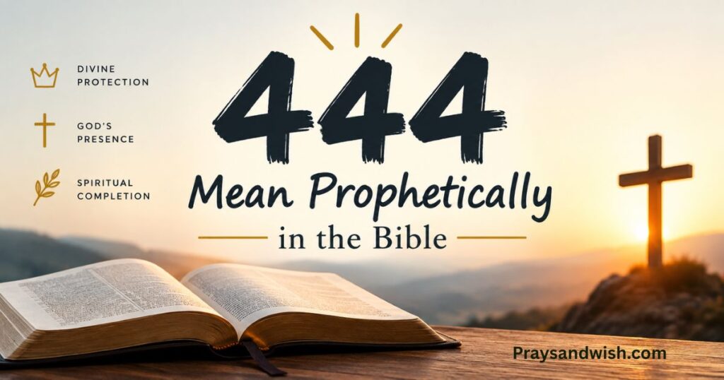 444 Mean Prophetically in the Bible