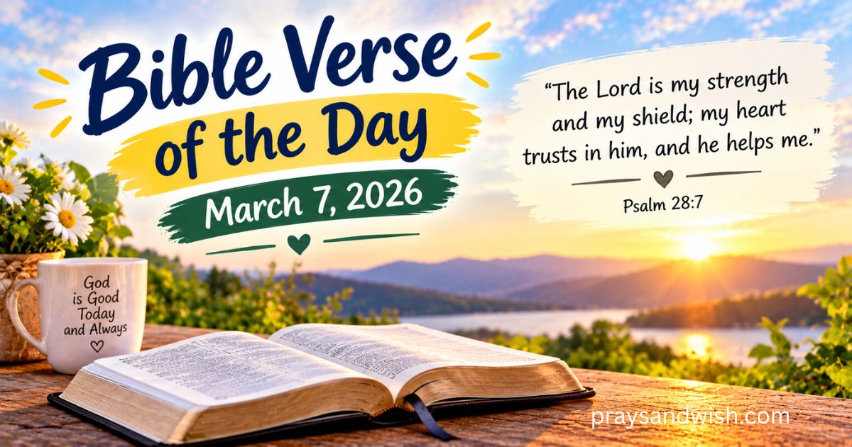 Bible Verse of the Day, March 7, 2026 – Let God’s Light Guide You 