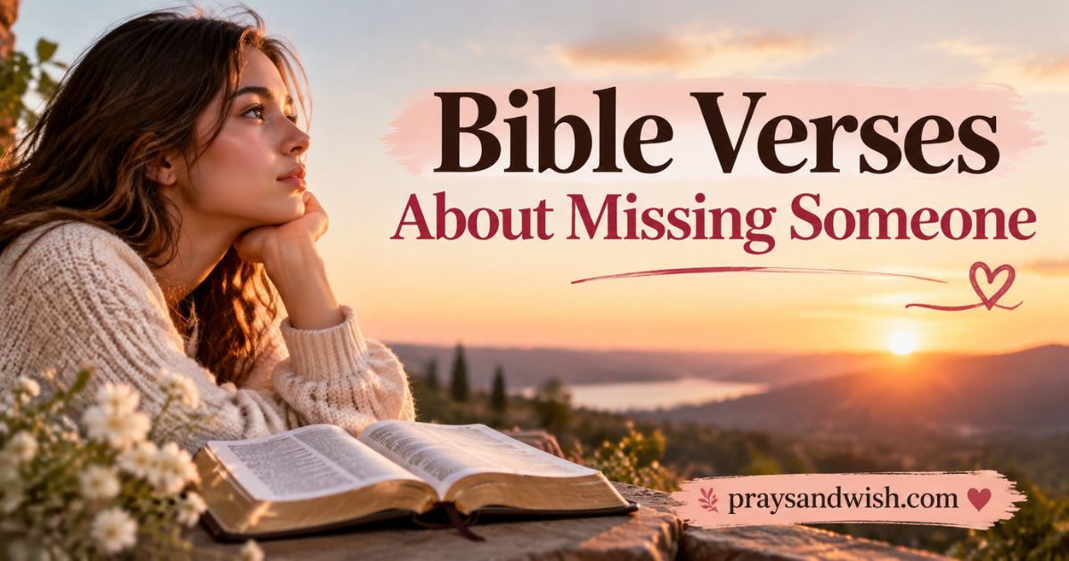 Bible Verses About Missing Someone
