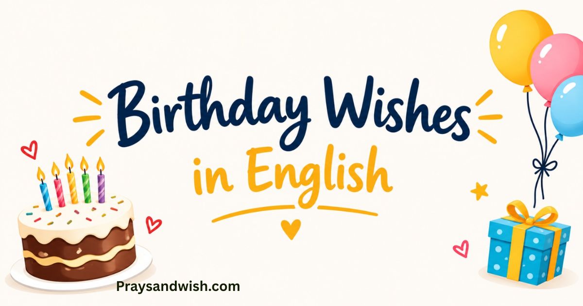 Birthday Wishes in English