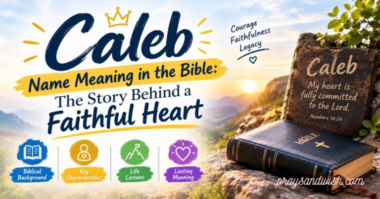 Caleb Name Meaning in the Bible The Story Behind a Faithful Heart