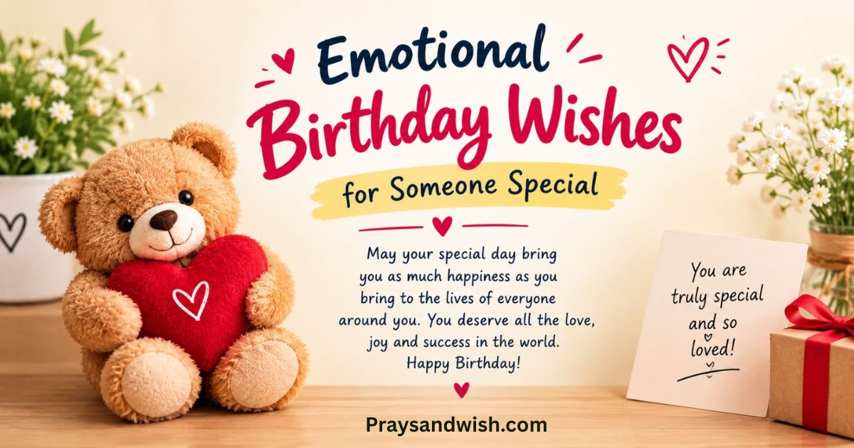 Emotional Birthday Wishes for Someone Special