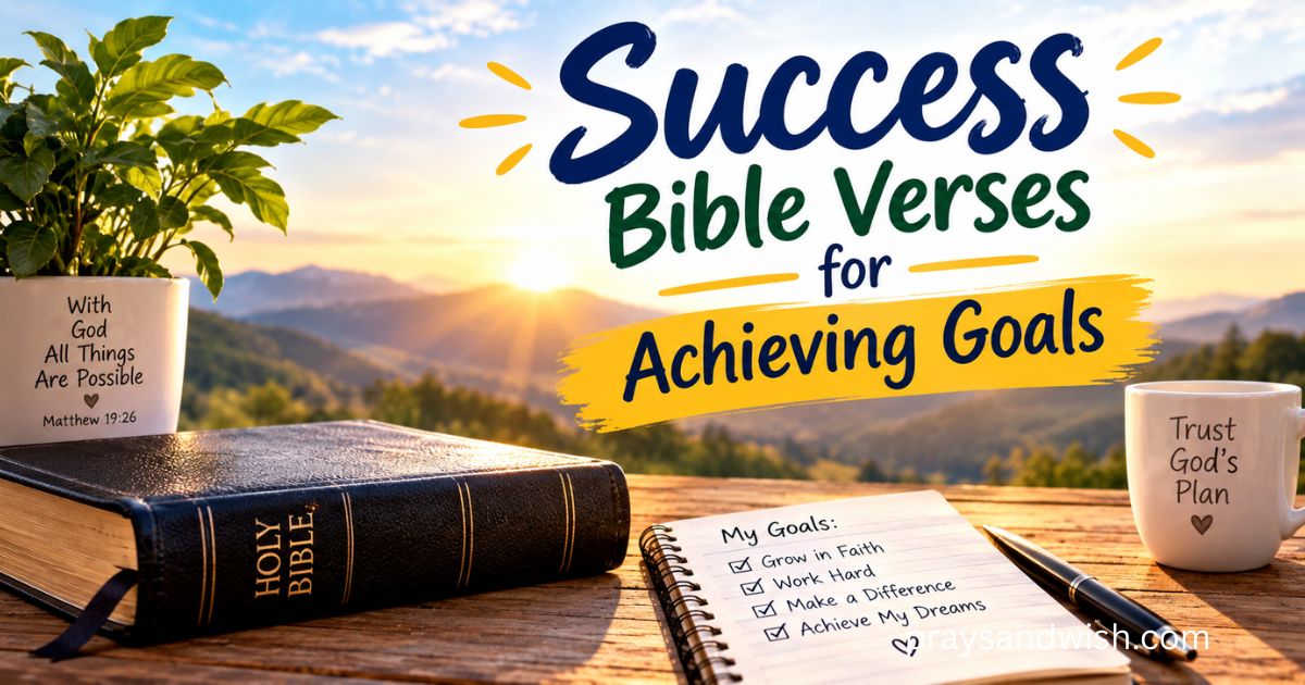 Faith-Filled Success Bible Verses for Achieving Goals 
