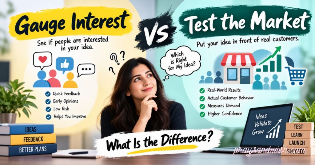 Gauge Interest vs Test the Market: What Is the Difference?