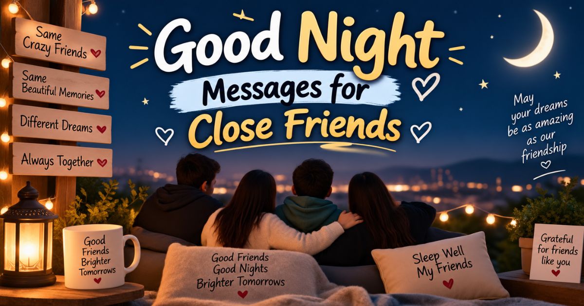 Good Night Messages for Close Friends