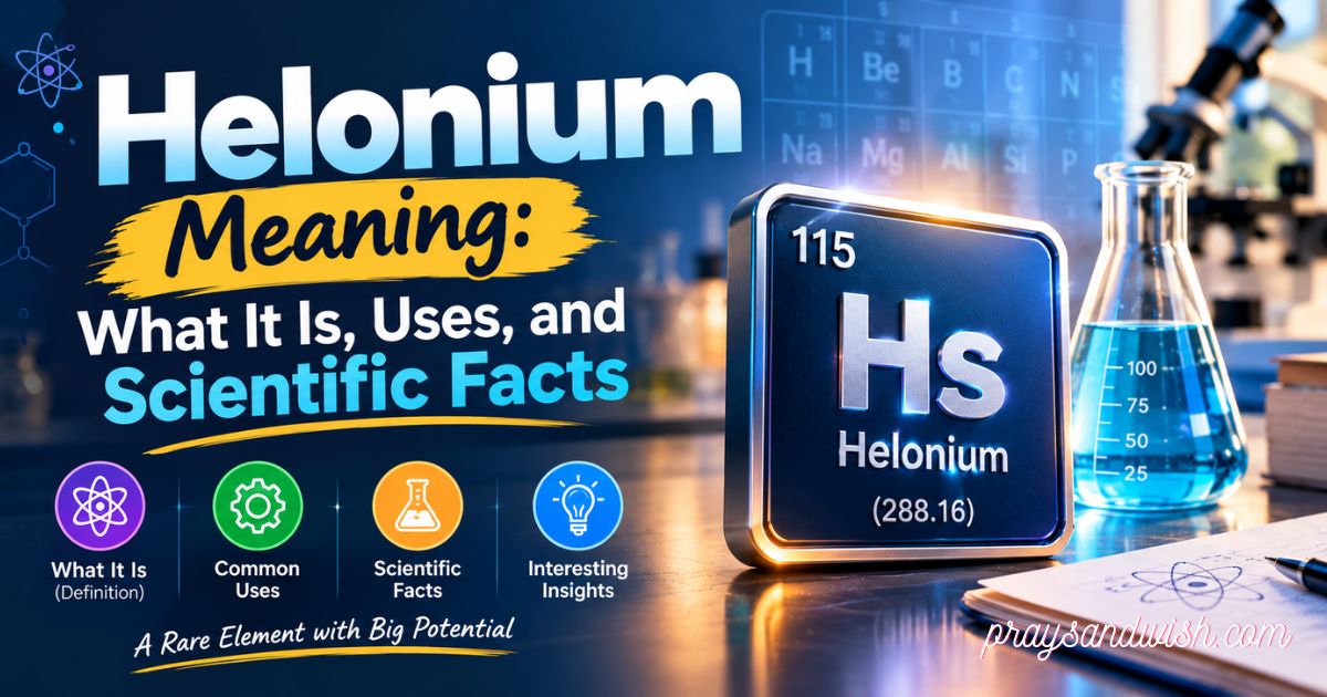 Helonium Meaning: What It Is, Uses, and Scientific Facts