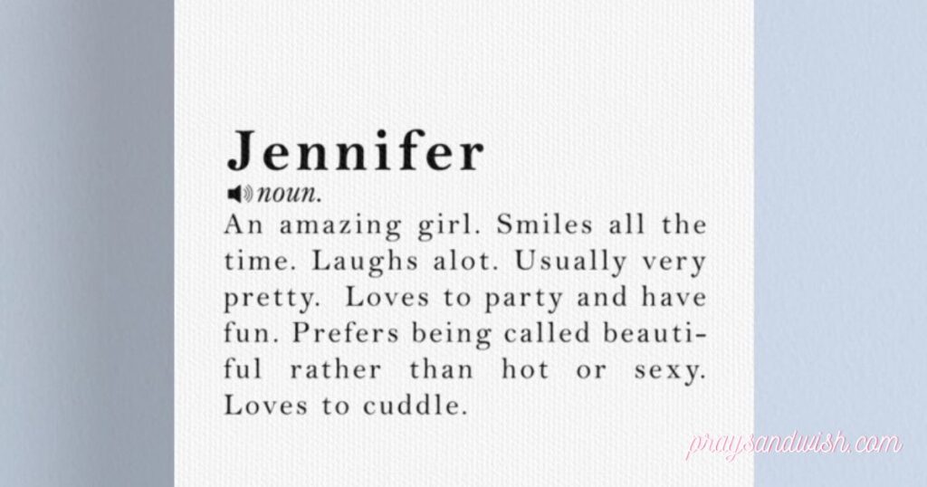 Jennifer Name Meaning in Dreams: Biblical Interpretation
