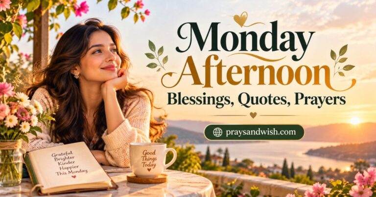 Monday Afternoon Blessings, Quotes, Prayers