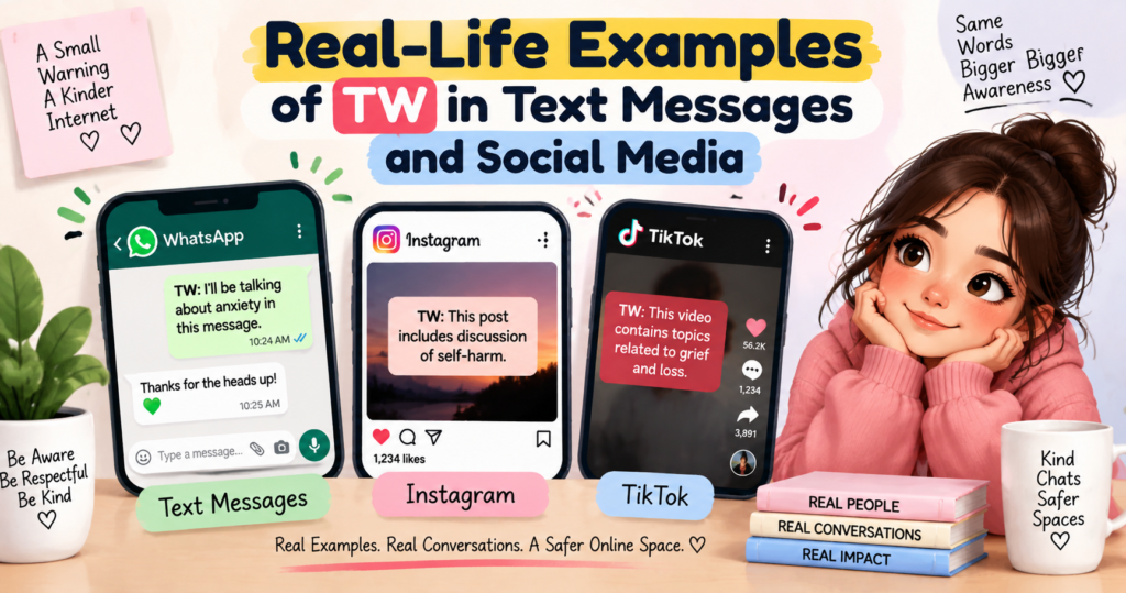 Real-Life Examples of TW in Text Messages and Social Media