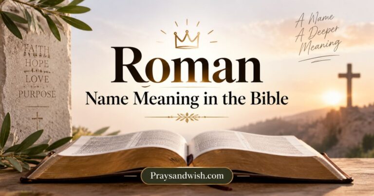 Roman Name Meaning in the Bible