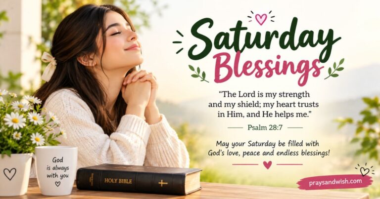 Saturday Blessings With Bible Verses