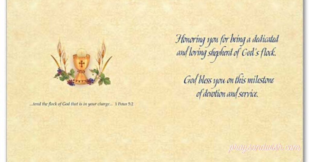Spiritual Ordination Anniversary Wishes and Prayers