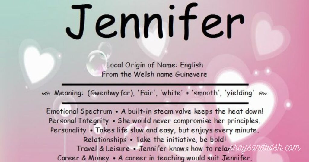 The Biblical Meaning of Jennifer