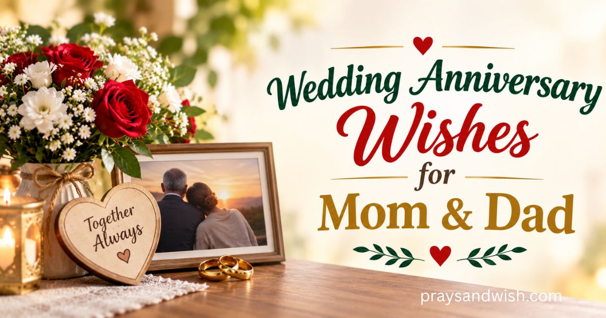 150+ Sweet Wedding Anniversary Wishes for Mom & Dad 