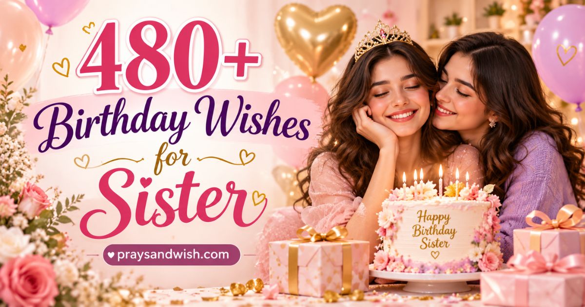 480+ Birthday Wishes for Sister
