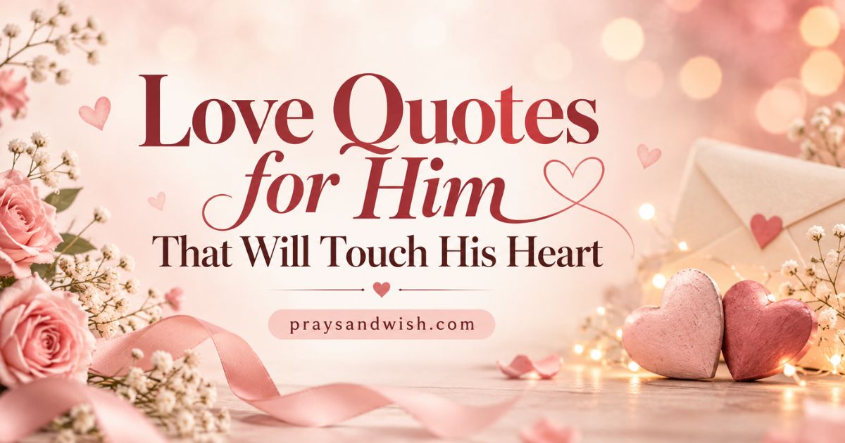 Love Quotes for Him That Will Touch His Heart